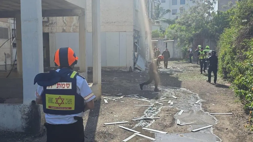 זירת הפגיעה בנהריה