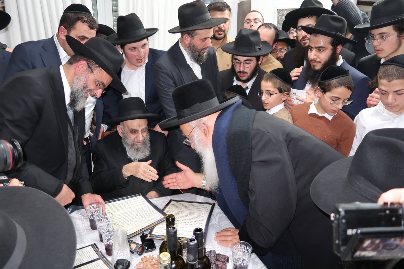 מעמד הקבלת פני רבו אצל הגר"מ צדקה