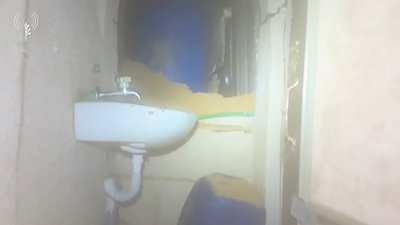 בצילום חד: כך נראית השמדת המנהרות מעין הכטב"ם - וחדרי השירותים מתחת לאדמה