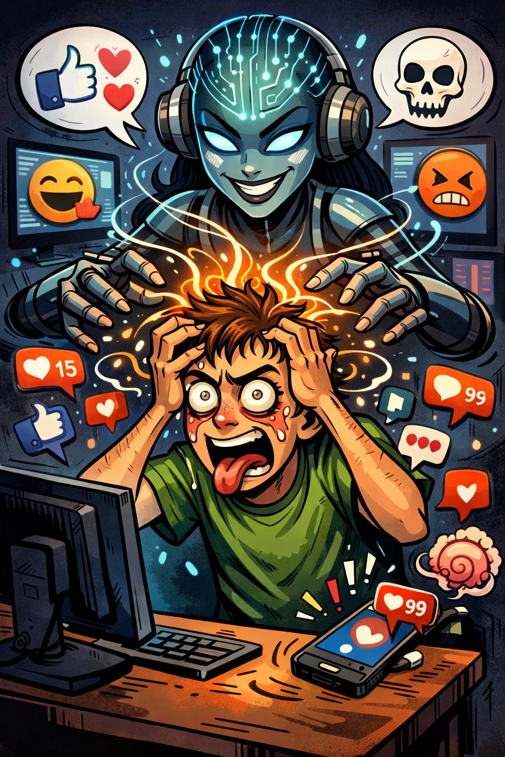 הסכנה שברשתות חברתיות ומודלים של AI