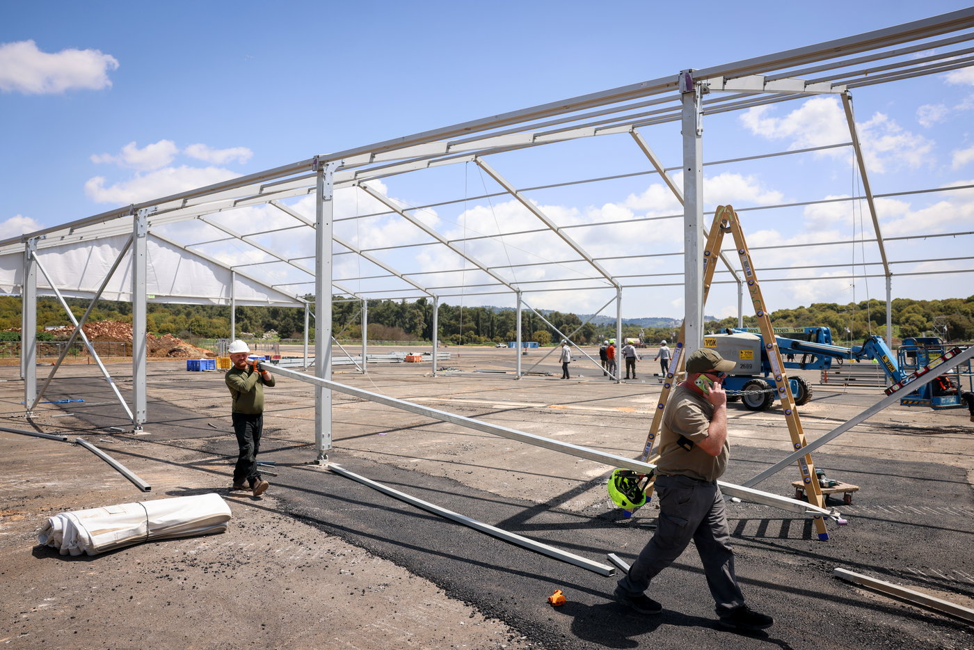 העבודות במתחם 89 במירון לקראת ל"ג בעומר