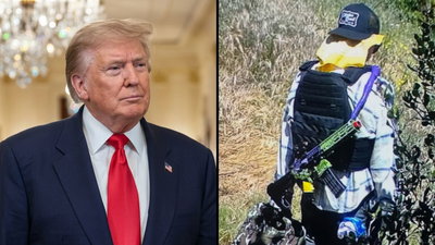 ליד מועדון הגולף של טראמפ: גבר שנשא רובה מוזר למראה נעצר