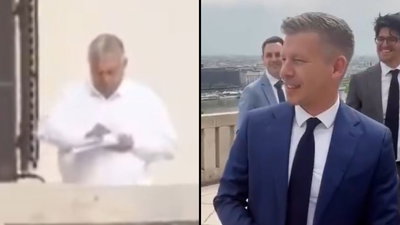 משעשע: זה מה שקרה כשהמנצח והמפסיד בבחירות בהונגריה נפגשו באקראי