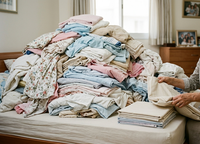 "אני נשארתי מול הר סיני של כביסה. שבוע שלם עבר עליי בין המכונה למייבש, מול 15 סטים של מצעים"