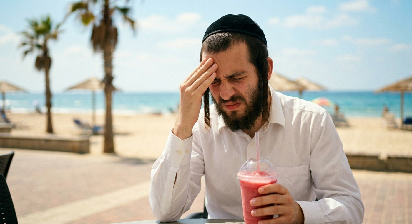 שלוק אחד ענק מהשייק הקפוא, ופתאום זה מכה בכם