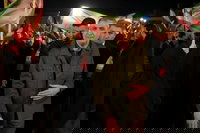 ראש הארגון לאנרגיה אטומית באיראן בהפגנות הרחוב בטהרן.