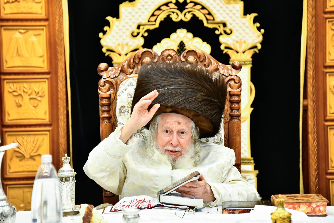 האדמו"ר מסטרופקוב במוצ"ש בבני ברק