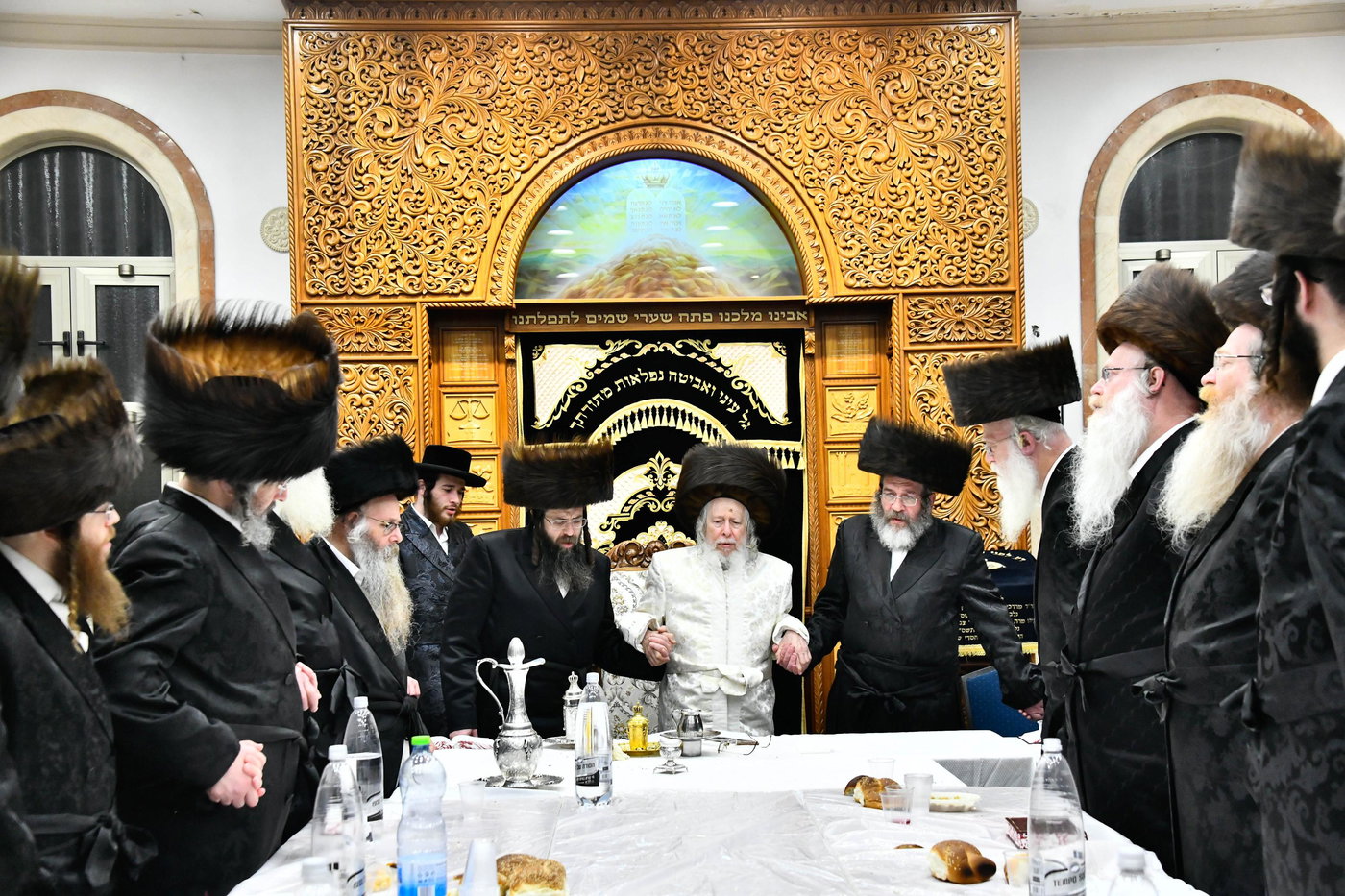 האדמו"ר מסטרופקוב במוצ"ש בבני ברק