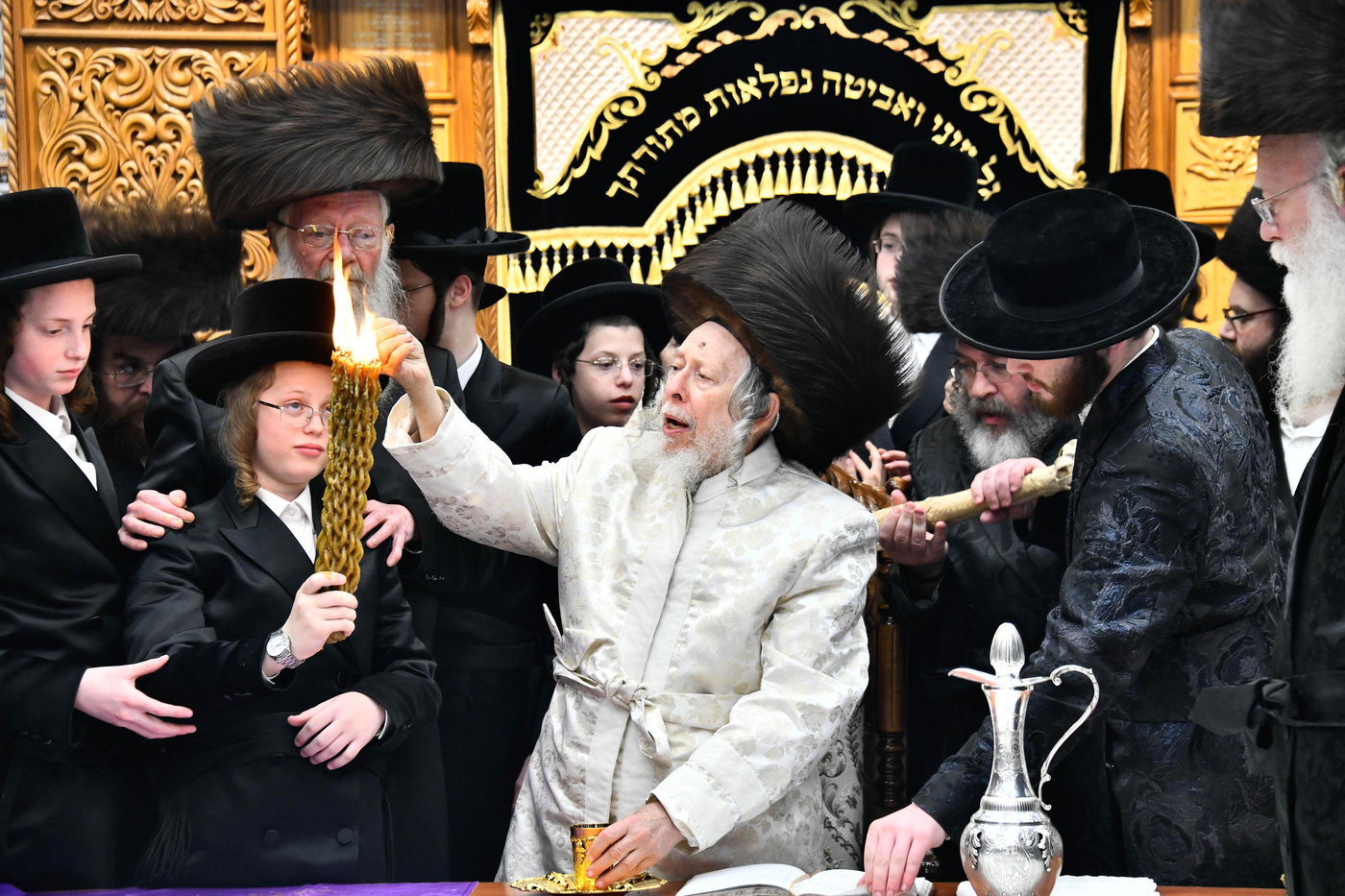 האדמו"ר מסטרופקוב במוצ"ש בבני ברק