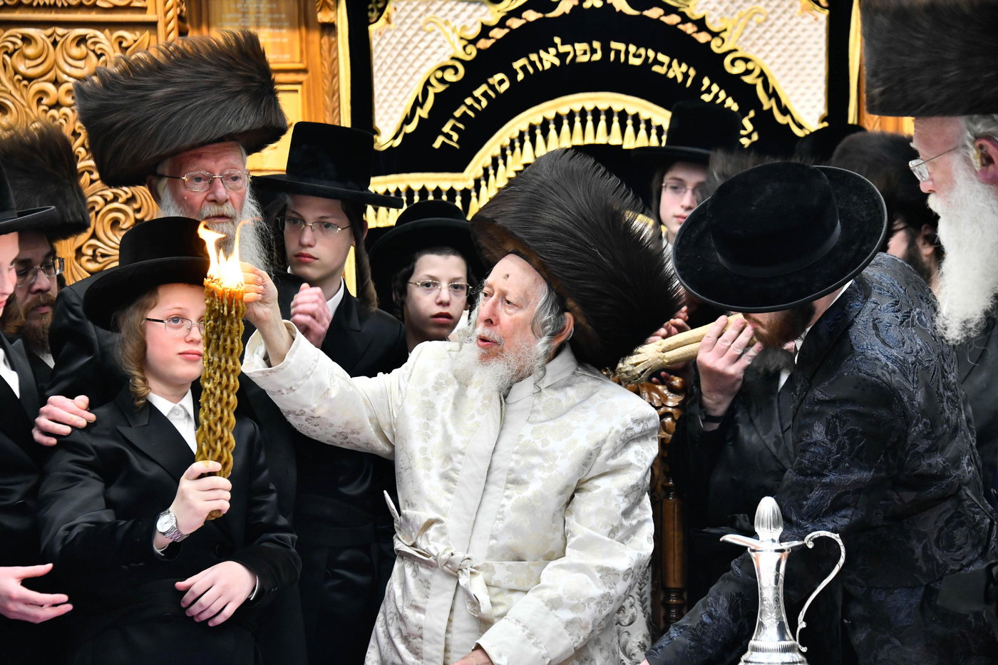 האדמו"ר מסטרופקוב במוצ"ש בבני ברק