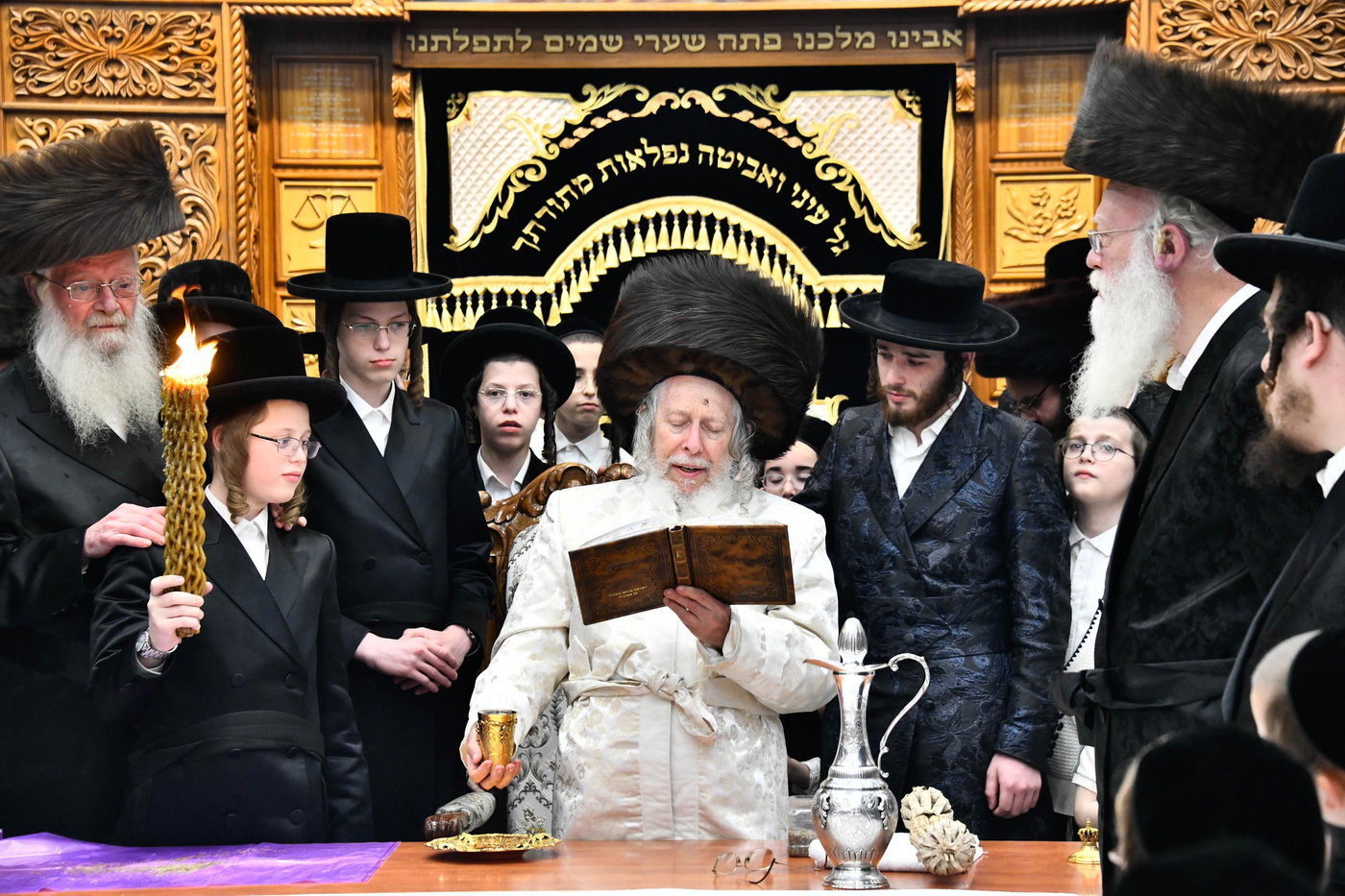 האדמו"ר מסטרופקוב במוצ"ש בבני ברק