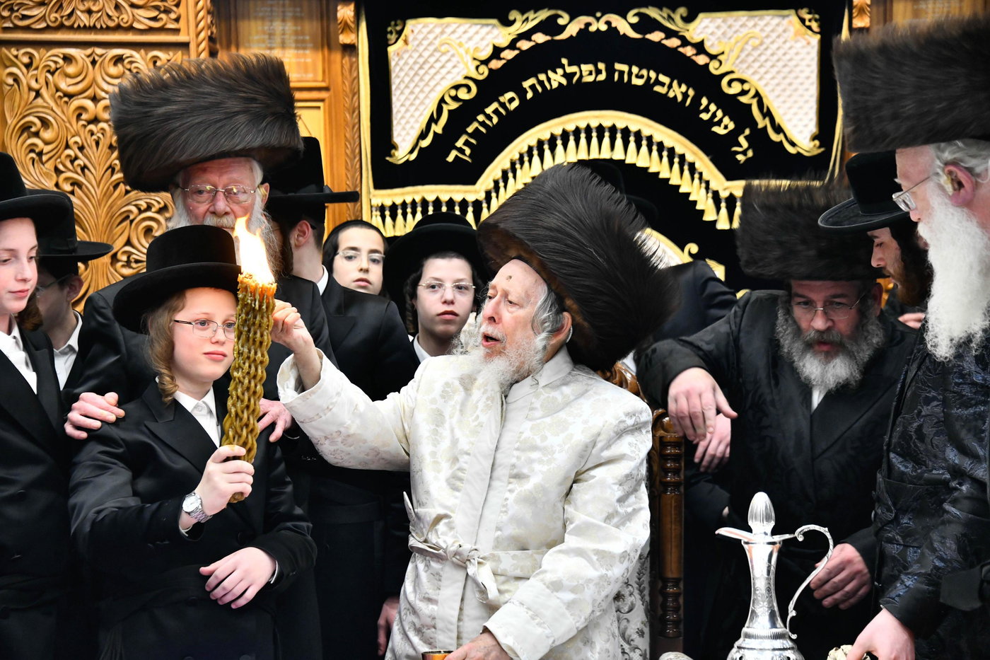 האדמו"ר מסטרופקוב במוצ"ש בבני ברק