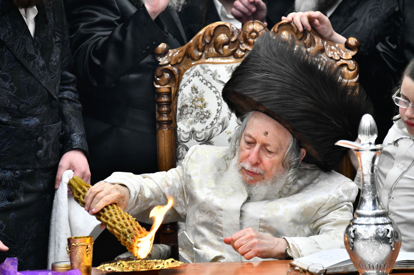 האדמו"ר מסטרופקוב במוצ"ש בבני ברק