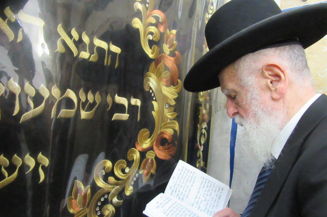 רבי אליהו טופיק בתפילה במירון