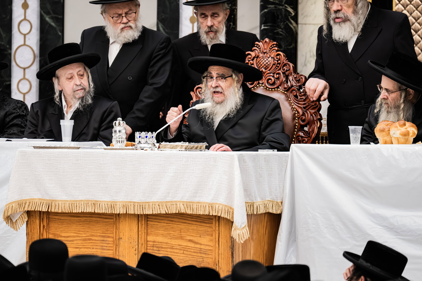 האדמו"ר מסאטמר בטיש הילולא