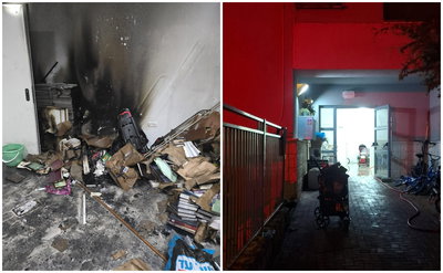 שריפה בעיר החרדית: נזק כבד בבניין מגורים, הדיירים הונחו להסתגר בדירות