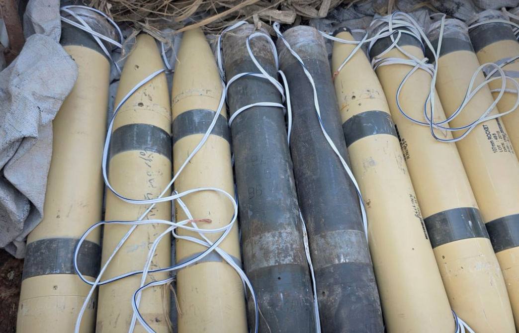 מצבור הרקטות שנתפס