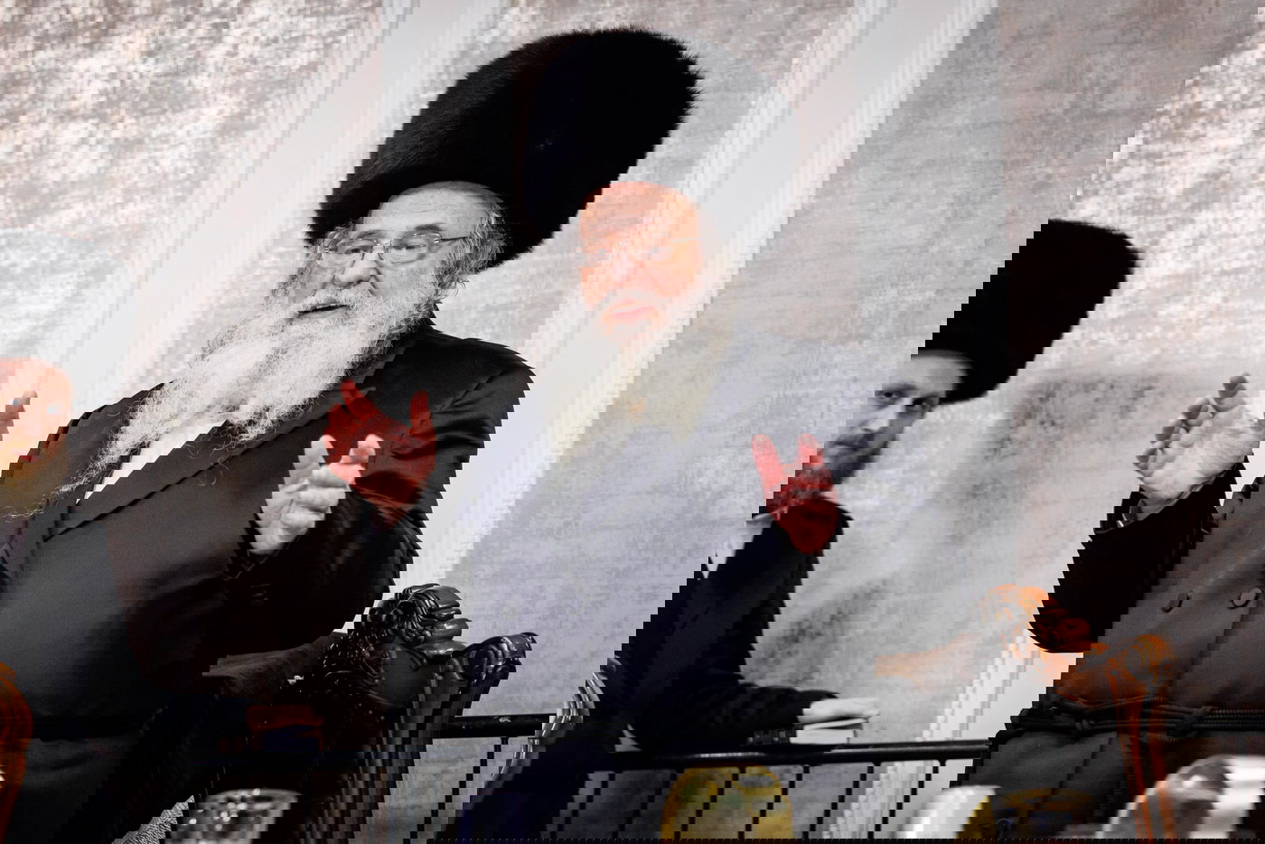 הגר"ש אלתר במוצאי שב"ק בבורו פארק