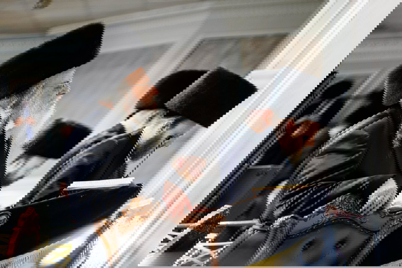 הגר"ש אלתר במוצאי שב"ק בבורו פארק