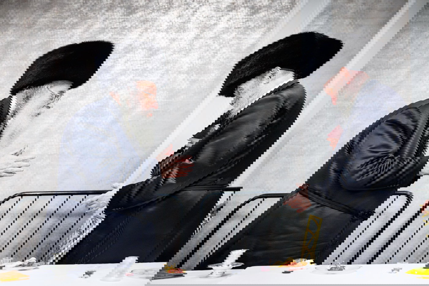 הגר"ש אלתר במוצאי שב"ק בבורו פארק