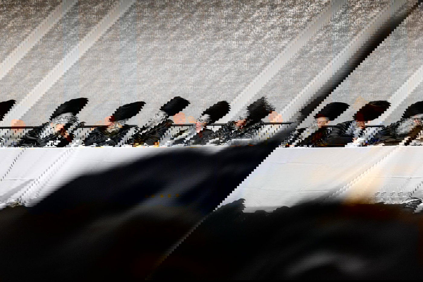 הגר"ש אלתר במוצאי שב"ק בבורו פארק