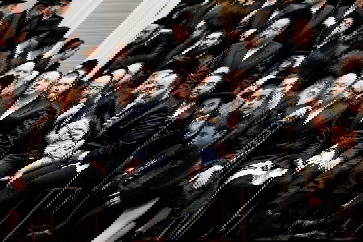 הגר"ש אלתר במוצאי שב"ק בבורו פארק