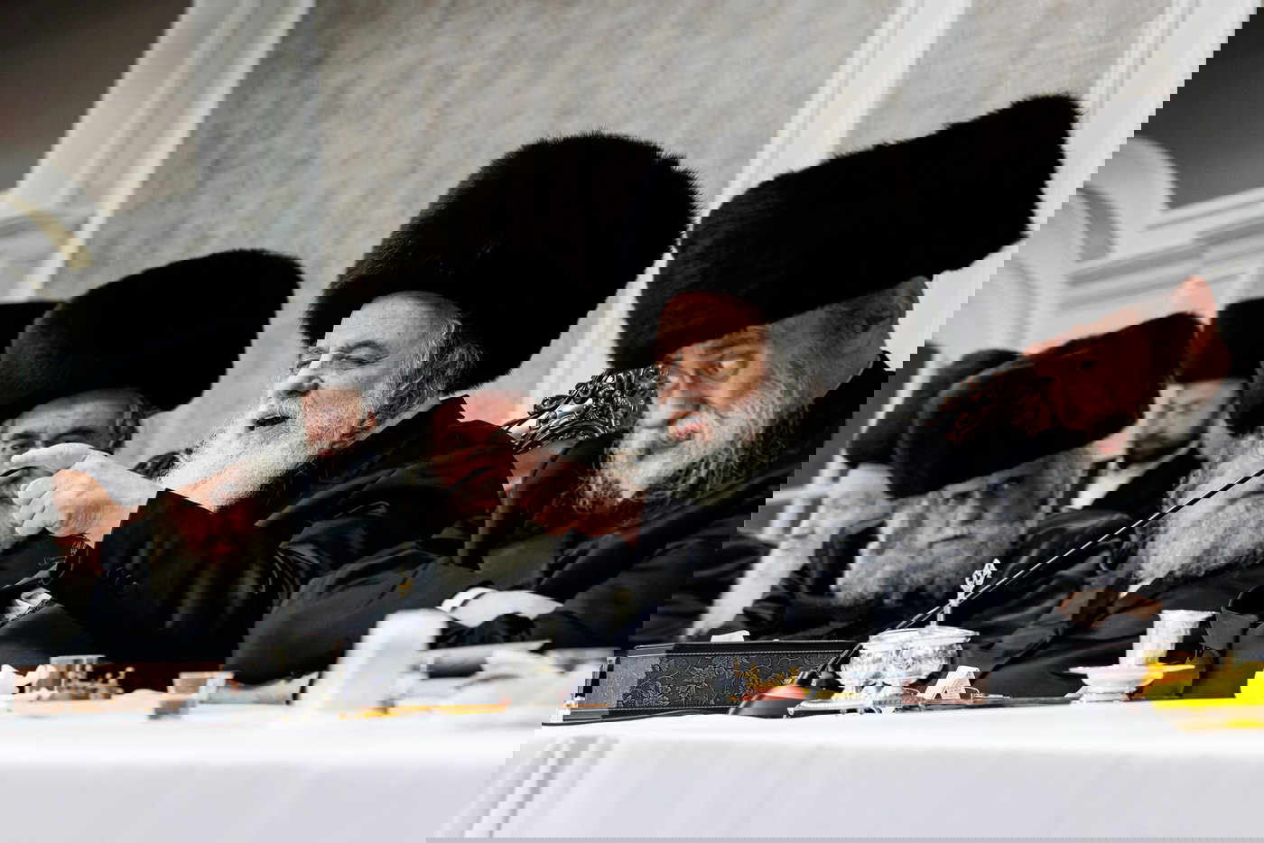 הגר"ש אלתר במוצאי שב"ק בבורו פארק