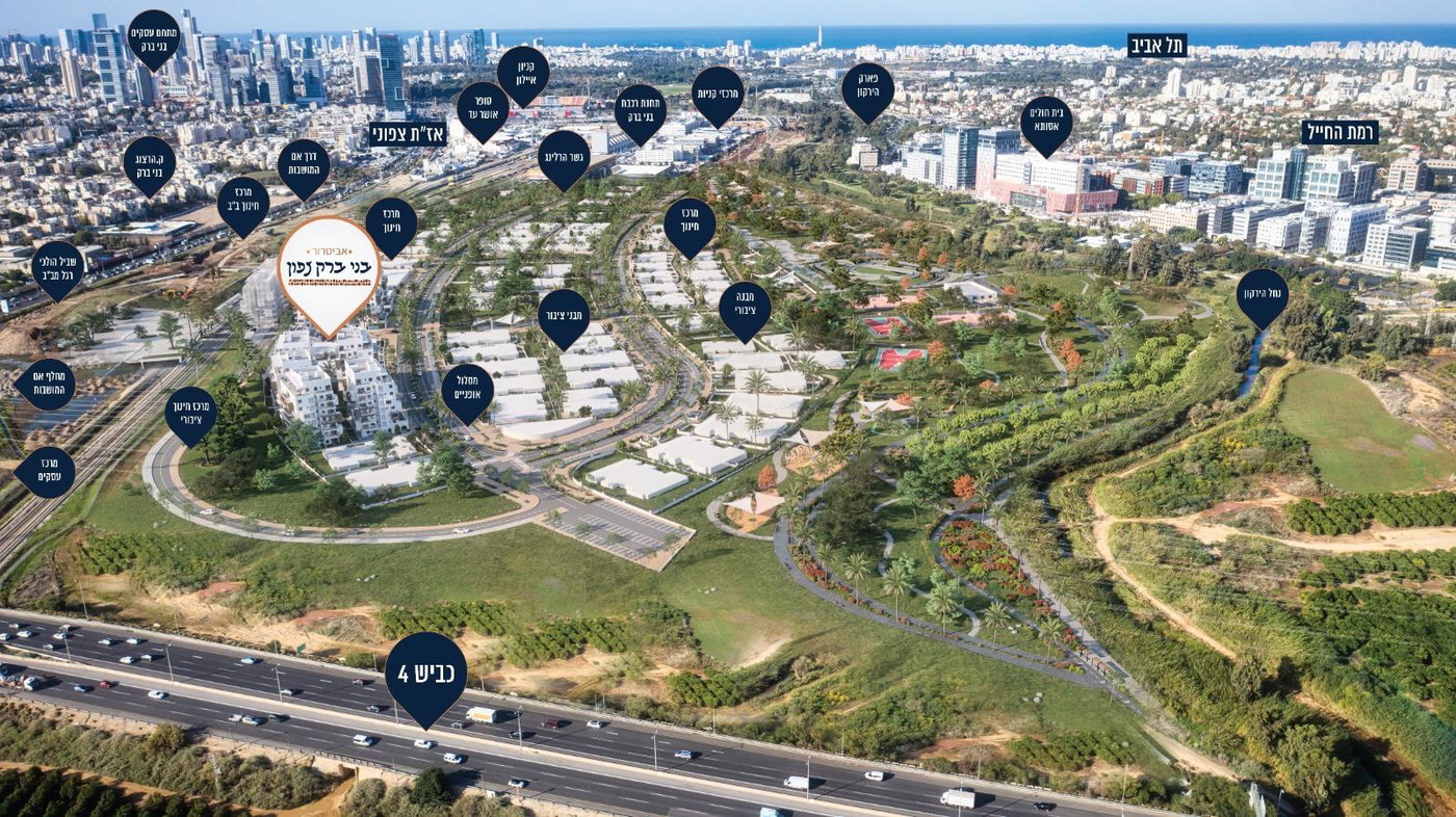 נכנסים עכשיו משלמים בעוד שנה! - מפת הפרוייקט באיזור המבוקש