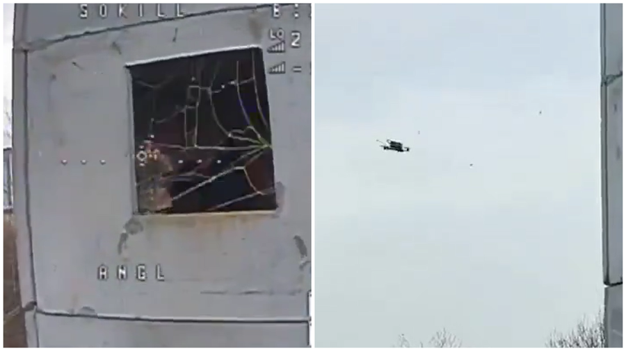נלכד ברשת: חייל רוסי מפיל רחפן FPV מתקדם בעזרת רשת דייגים