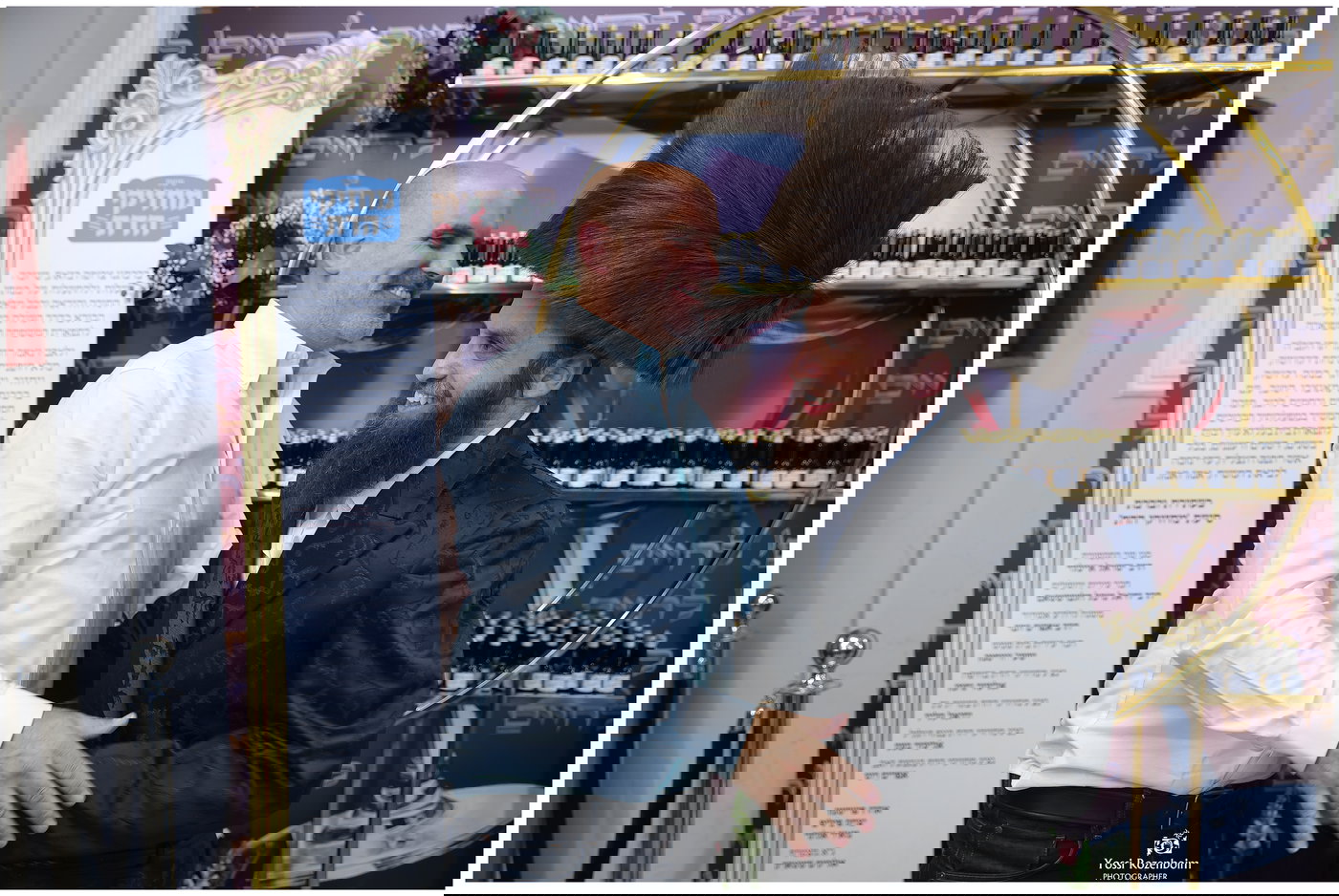 בר מצווה לבנו של אהרון אלבוים