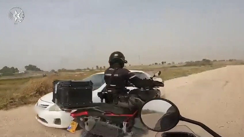 תיעוד ממצלמות הקסדה של לוחמי המשמר הלאומי דרום