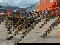 ראש היחידה המבצעית של צה"ל בביקור במטה צה"ל "אברוצו-מוליזה" 