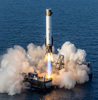 בזוס משאיר אבק למאסק: הטיל כבש את הים, אך הלך לאיבוד בחלל