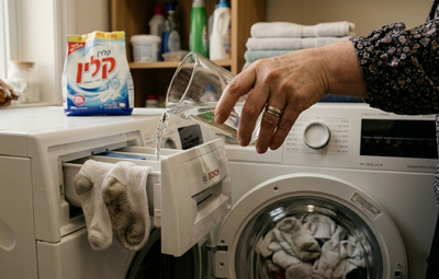 בקבוק אחד של חומץ פשוט, זה שעולה כמה שקלים, הוא כל מה שהכביסה שלכם צריכה עכשיו