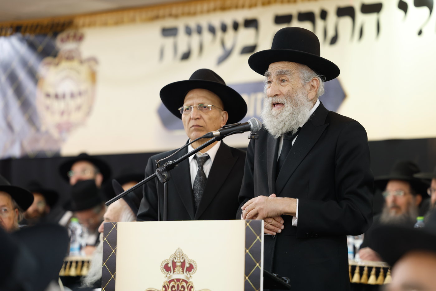 הגאון רבי שמואל מרקוביץ במעמד כבוד התורה 'וכתבתם'