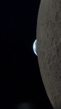 מחזה מרהיב: האסטרונאוט תיעד את רגעי השקיעה של כדור הארץ - מהירח