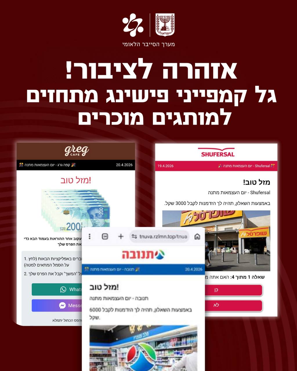 קיבלתם "מבצעי חג" והבטחה לפרס כספי גבוה? אתם צריכים להיזהר