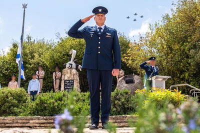 מפקד חיל האוויר, אלוף תומר בר, בטקס