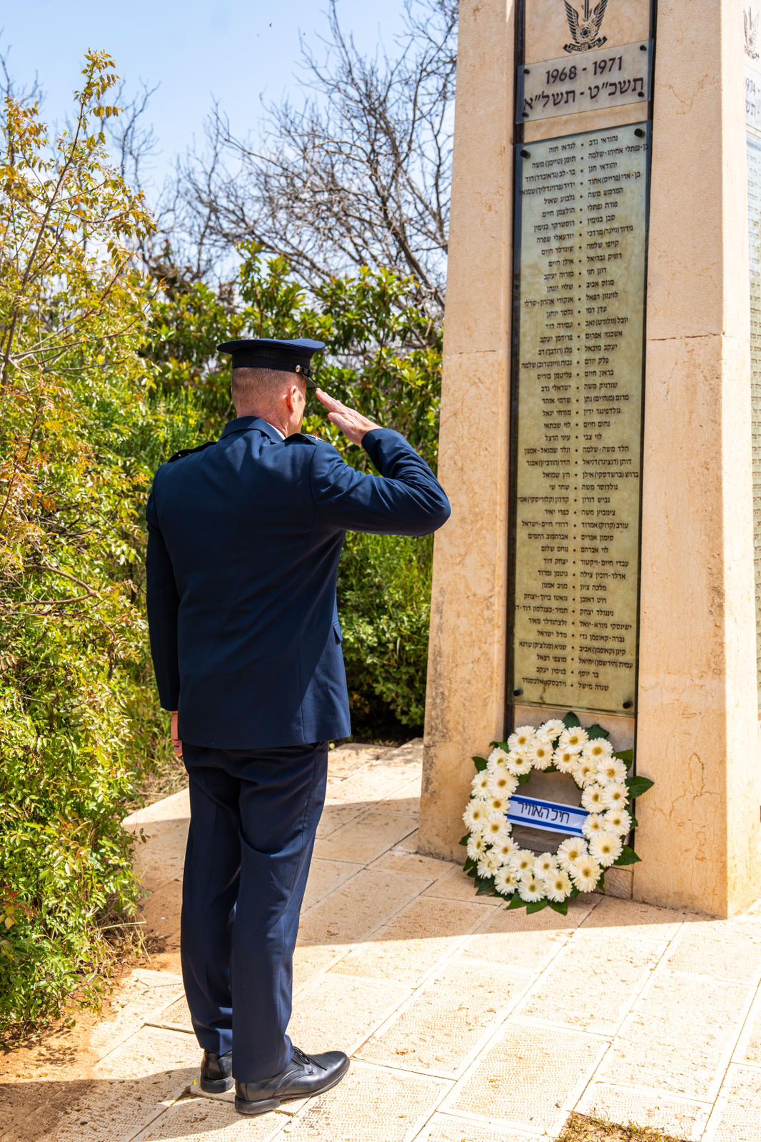 מפקד חיל האוויר, אלוף תומר בר, בטקס