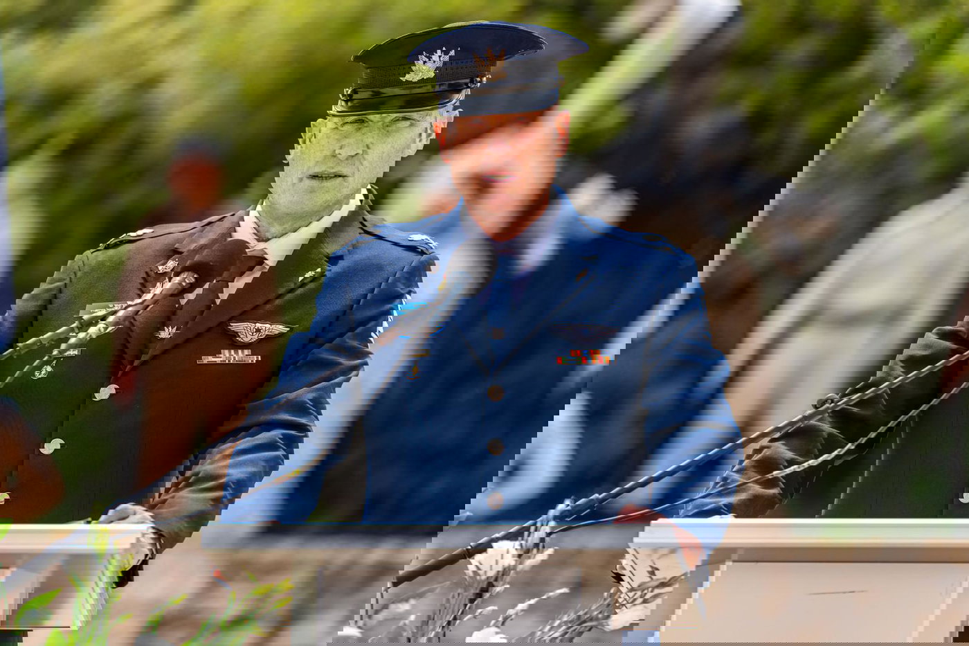 מפקד חיל האוויר, אלוף תומר בר, בטקס