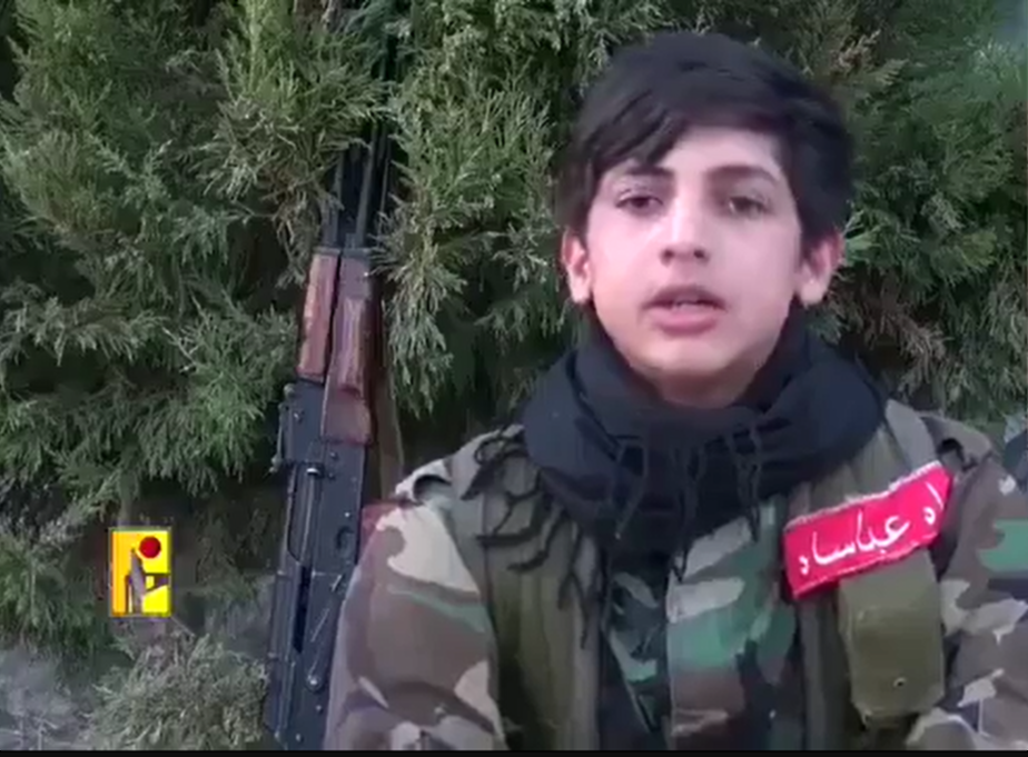 ילד בסרטון חיזבאללה 