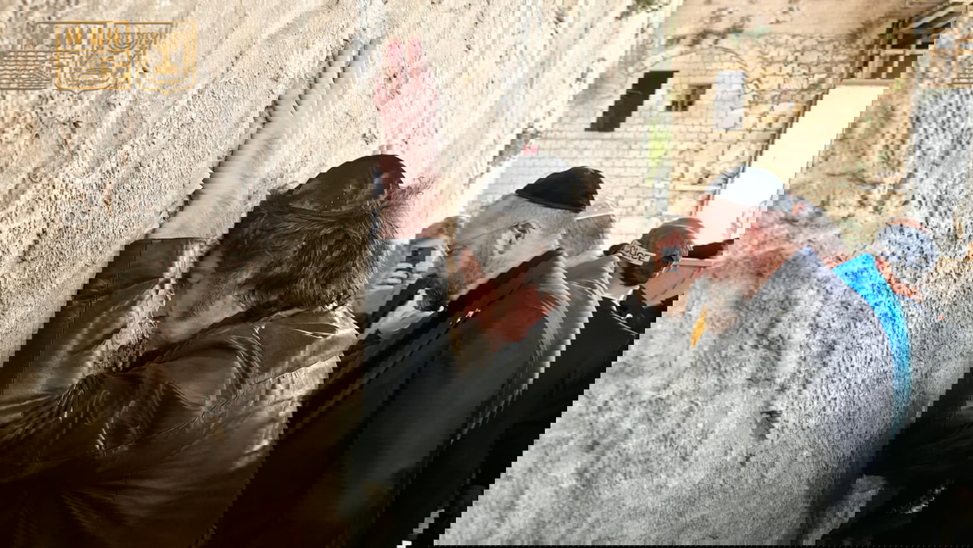 נשיא ארגנטינה חוויאר מיליי בכותל המערבי