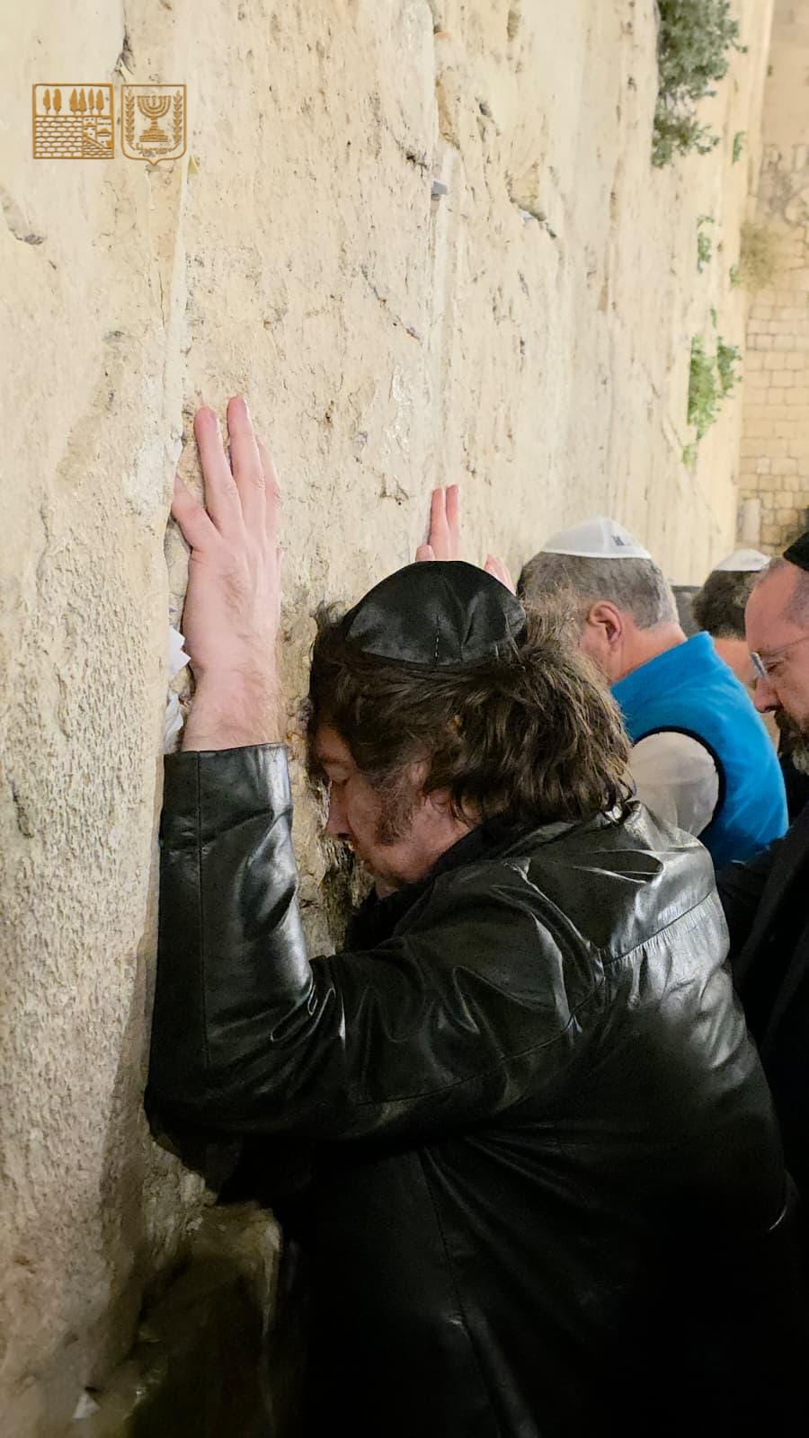 נשיא ארגנטינה חוויאר מיליי בכותל המערבי