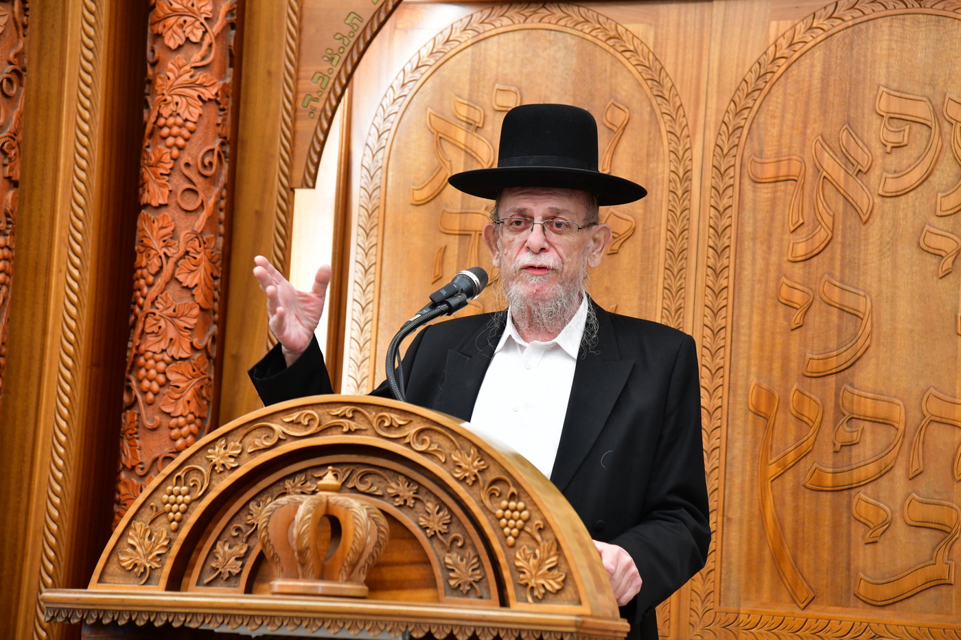 הגרי"ב שרייבר בעצרת מספד בעטרת צבי