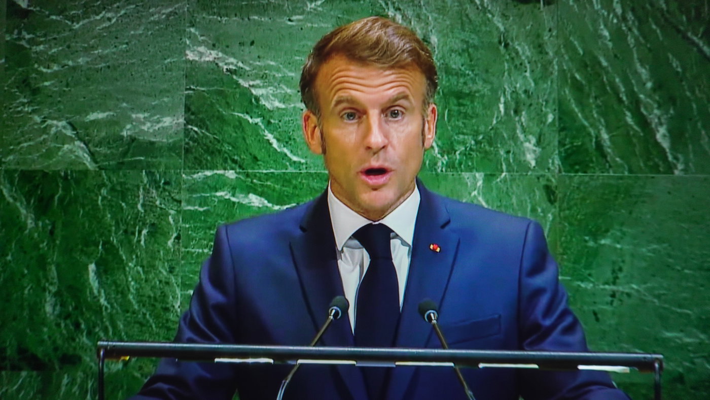 נשיא צרפת עמנואל מקרון