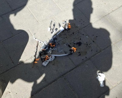 שריפת הדגל, אתמול 