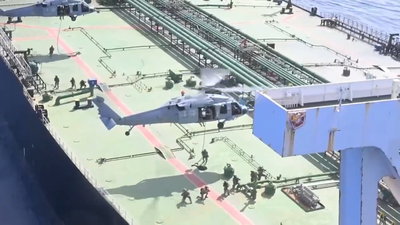 מלחמת סרטונים: ארה"ב מגיבה לאיראן ומפרסמת תיעוד השתלטות על מכלית איראנית