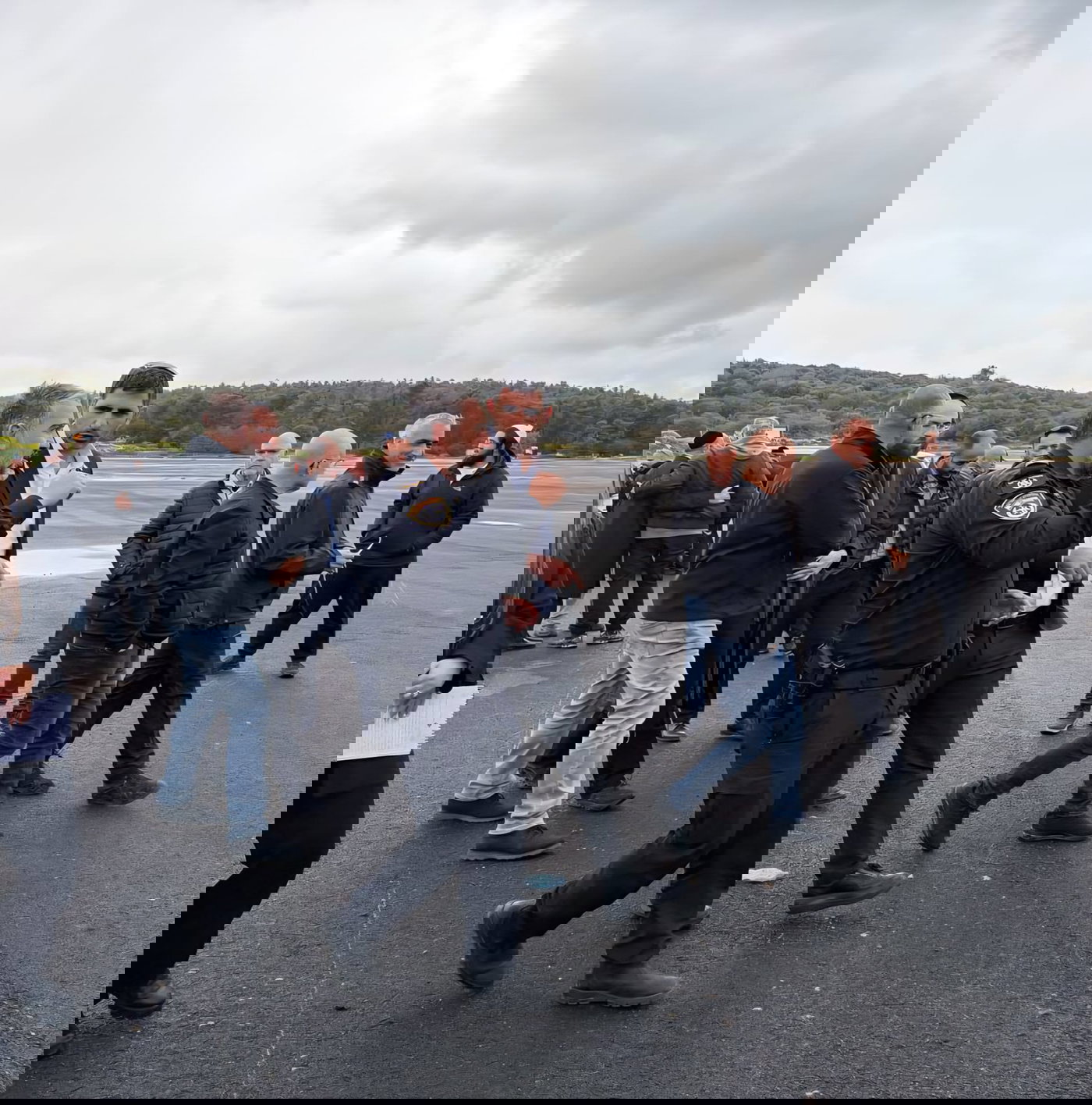 השר שלמה קרעי בהיערכות להילולה במירון 