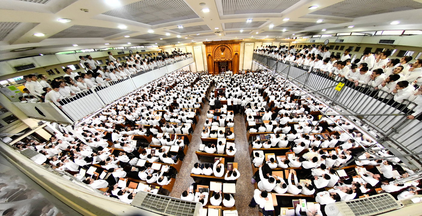 הגר"ד לנדו בשיחה בישיבת פוניבז'