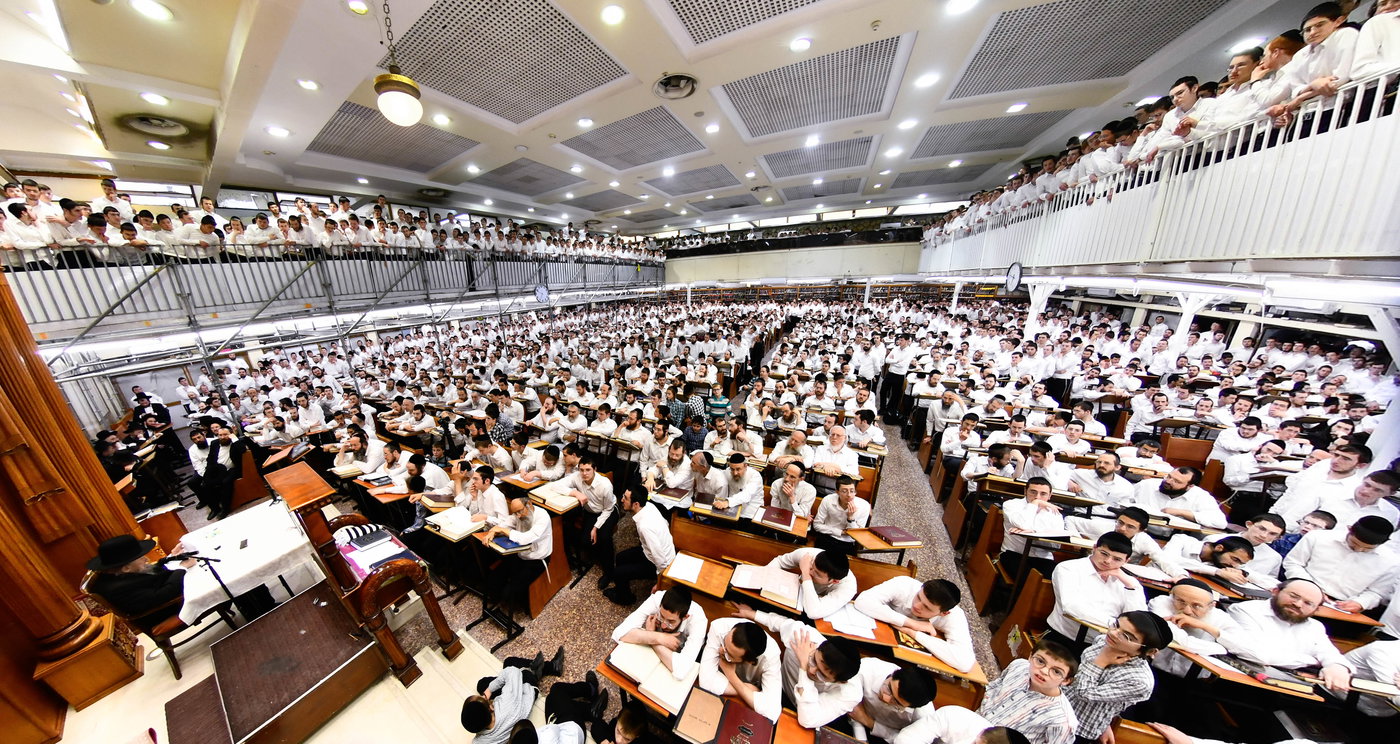 הגר"ד לנדו בשיחה בישיבת פוניבז'